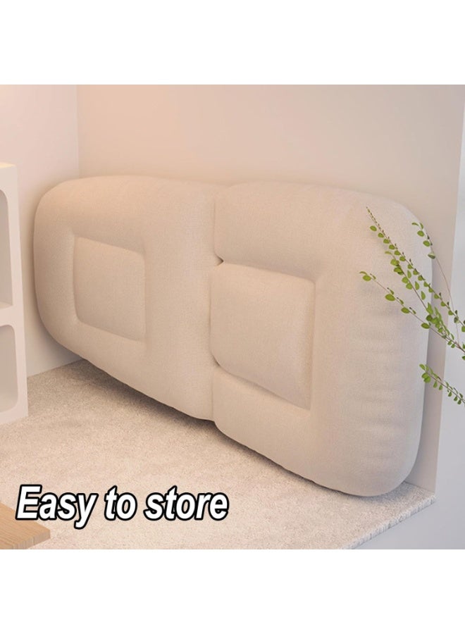 WALALLA Foldable Lazy Sofa Bed Chair with Pillow, Adjustable 5-Position Floor Lounger, No Assembly Floor Sofa for Gaming, Reading, Meditation, Relaxing and Small Spaces - Image 4